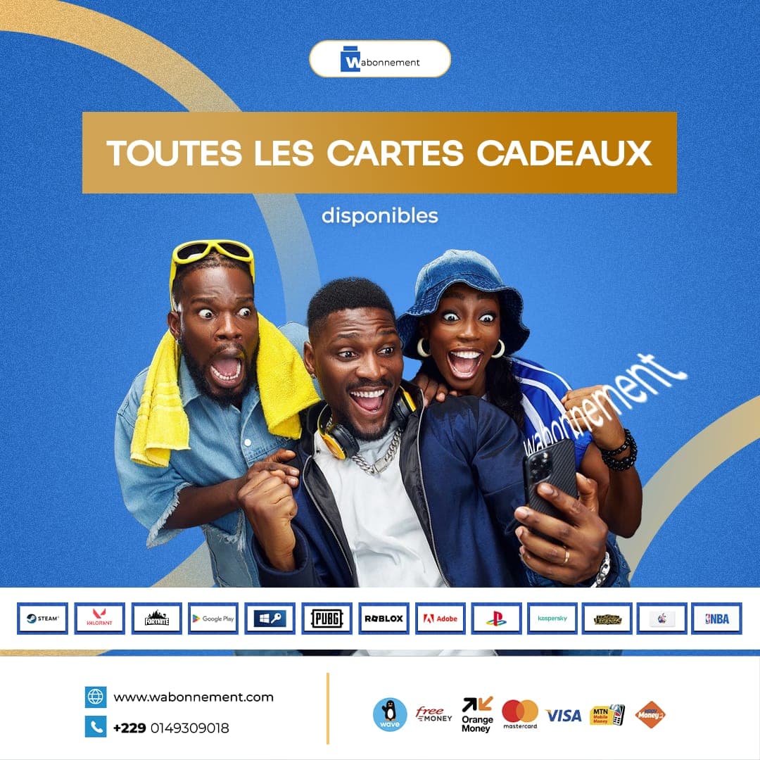 Toutes les cartes cadeaux disponibles