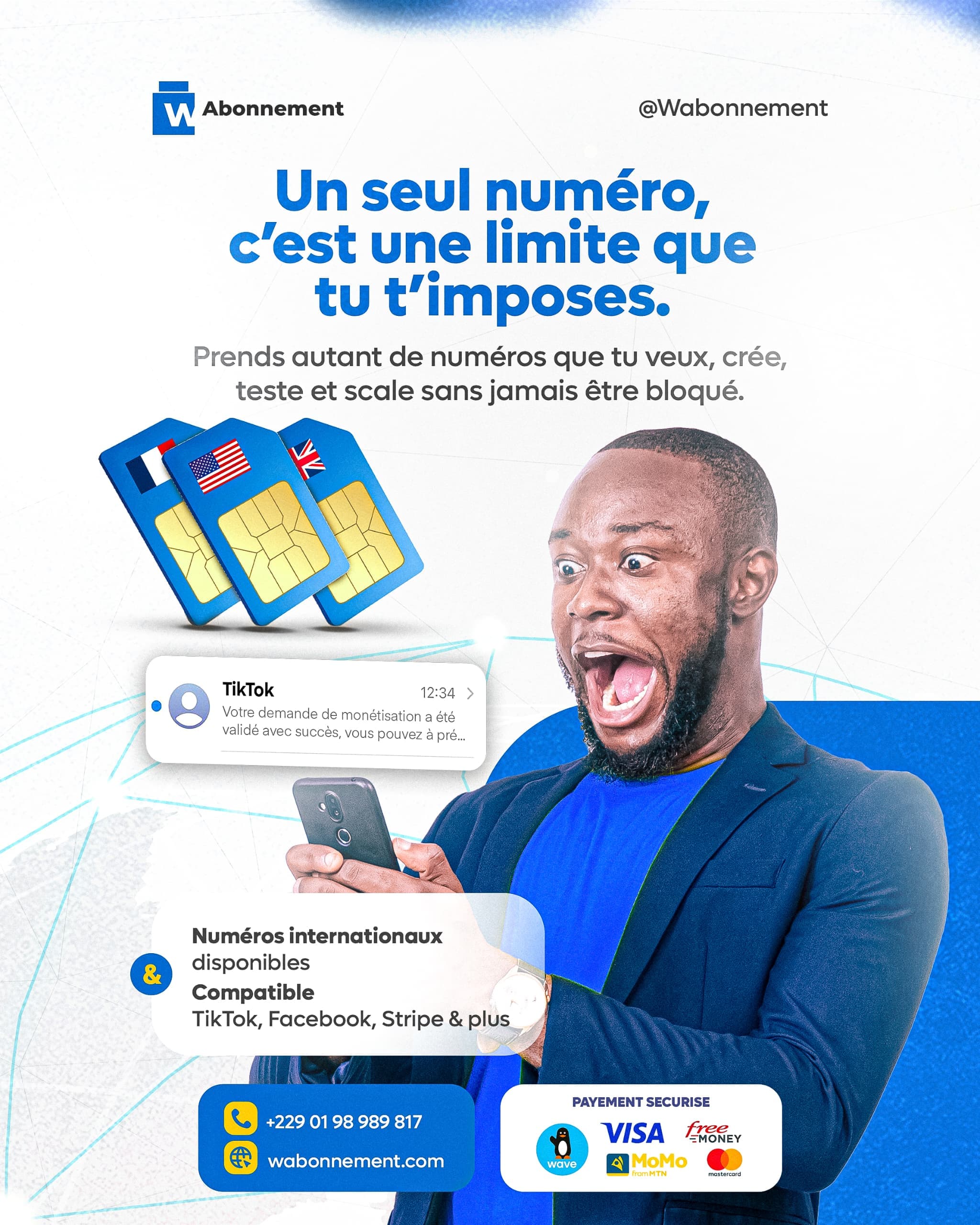 Un seul numéro, c'est une limite que tu t'imposes — eSIM Wabonnement